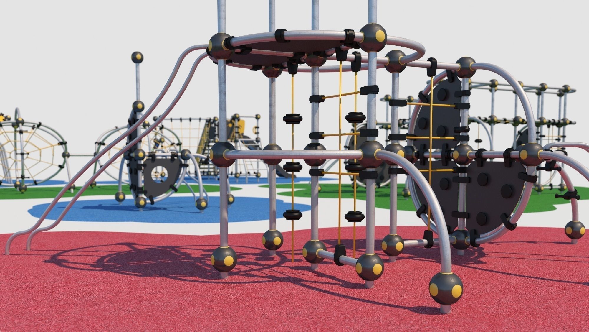 Modern playground 3D model_7