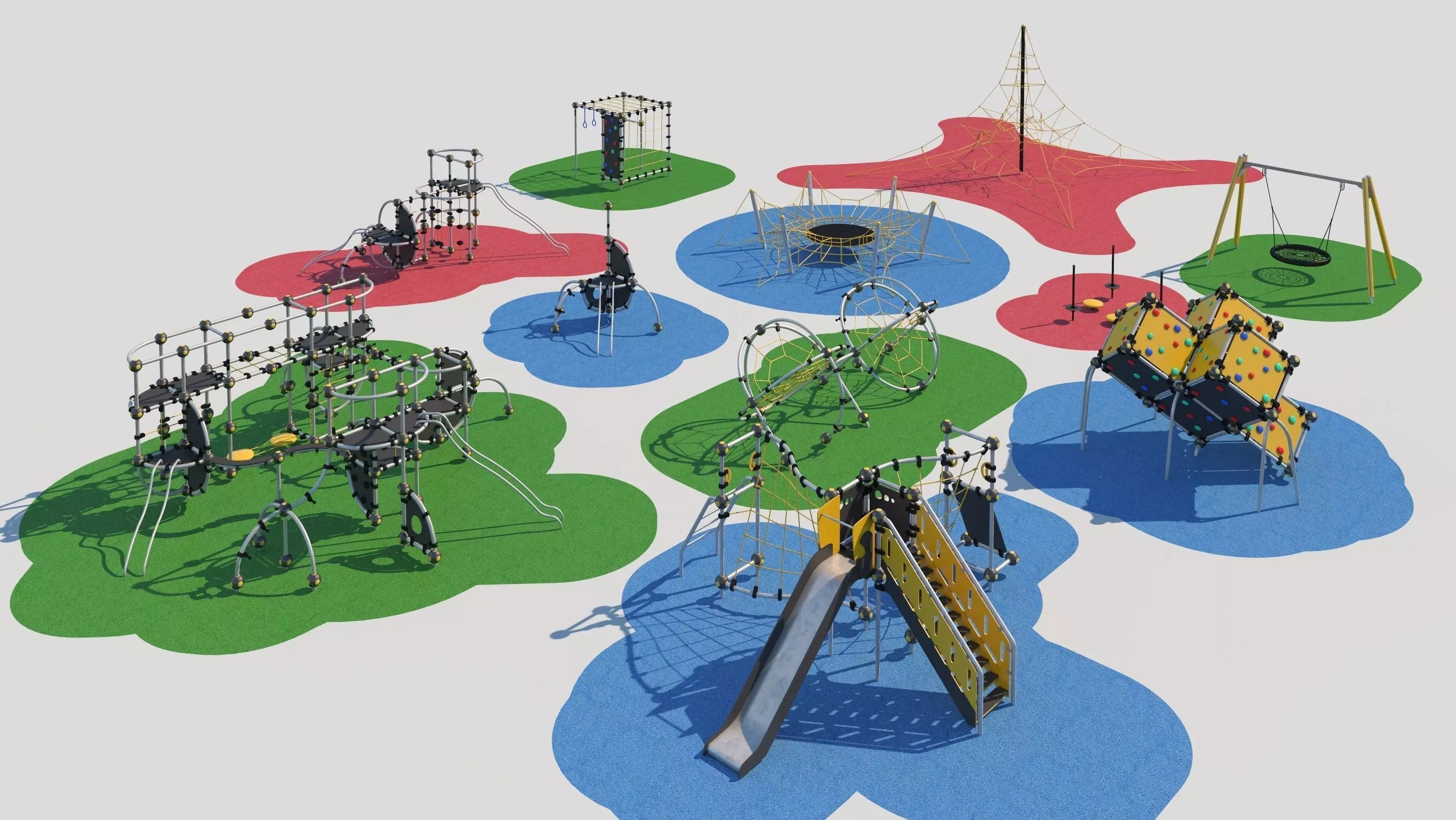 Modern playground 3D model_0