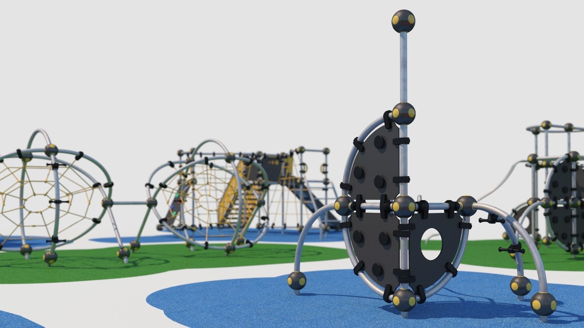 Modern playground 3D model_10