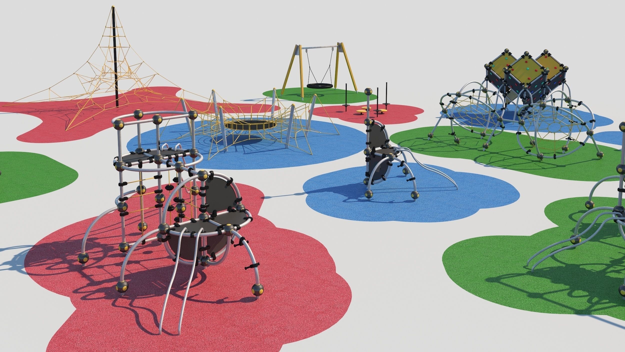 Modern playground 3D model_5