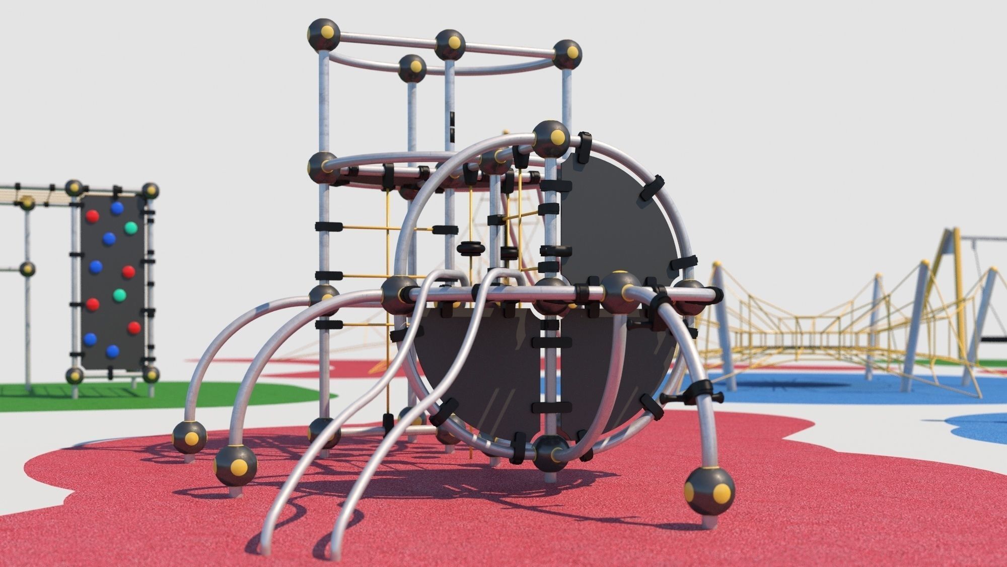 Modern playground 3D model_9