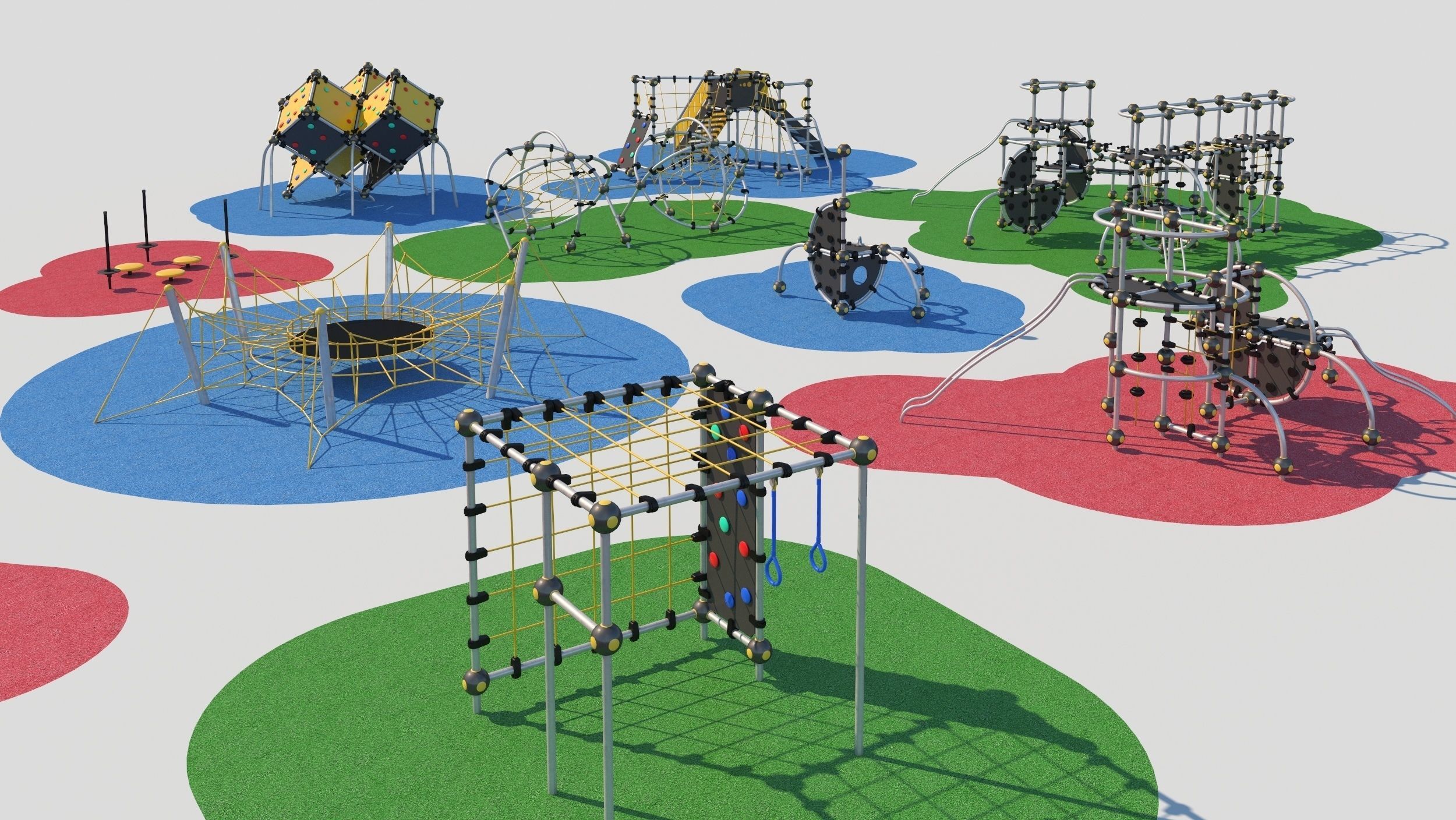 Modern playground 3D model_3