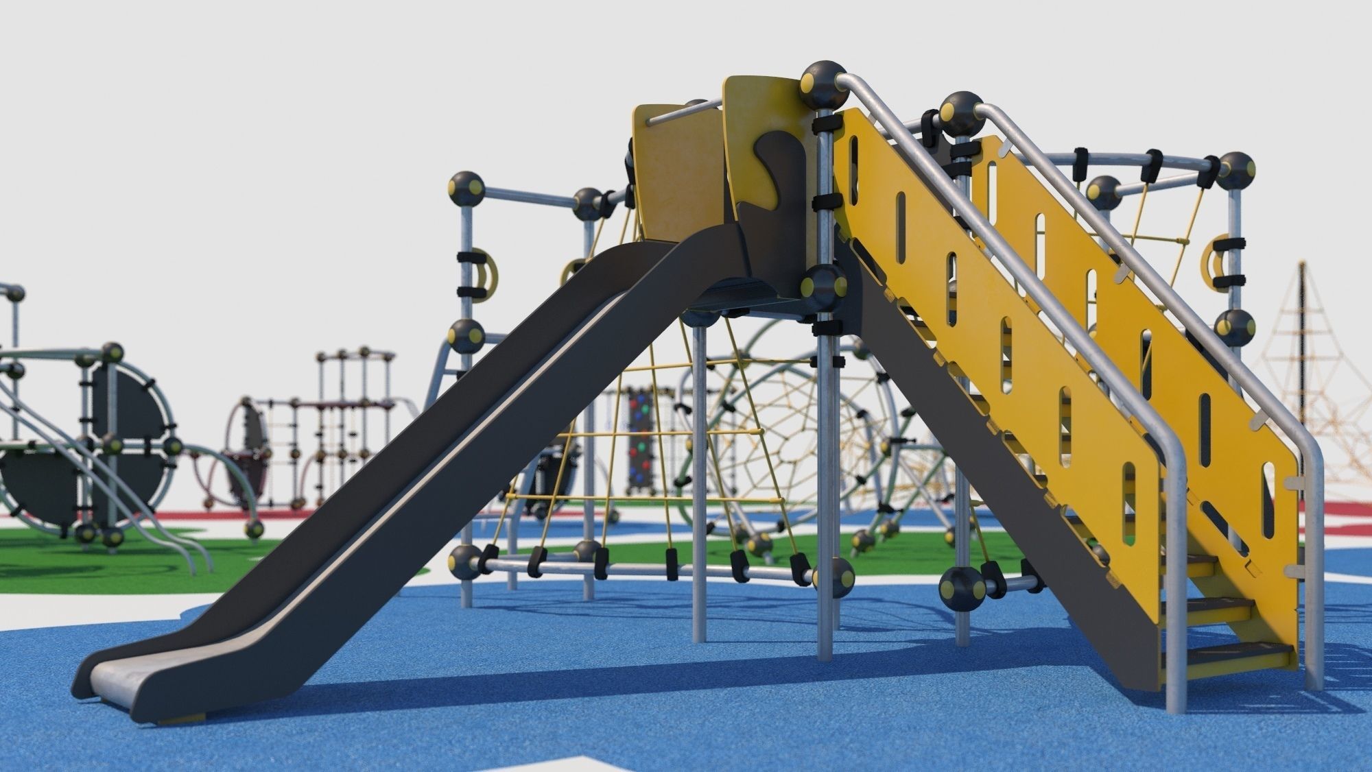 Modern playground 3D model_14