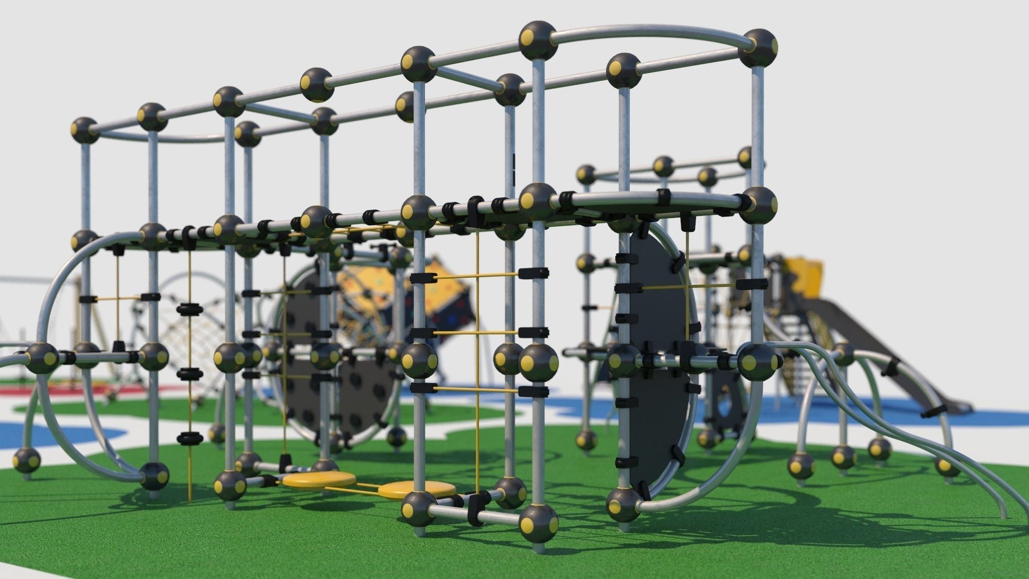 Modern playground 3D model_13