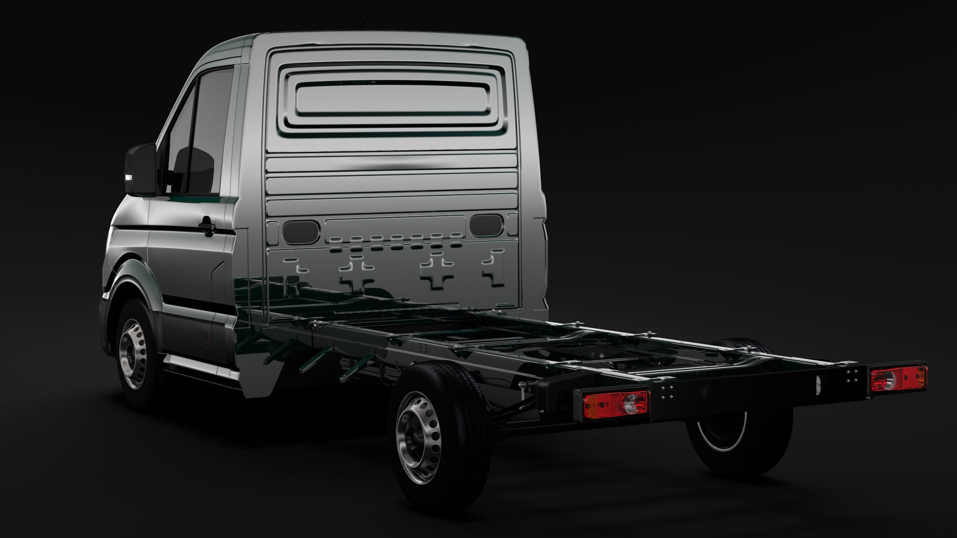 WV Crafter Chassis Single-Cab 2017 3D model_1