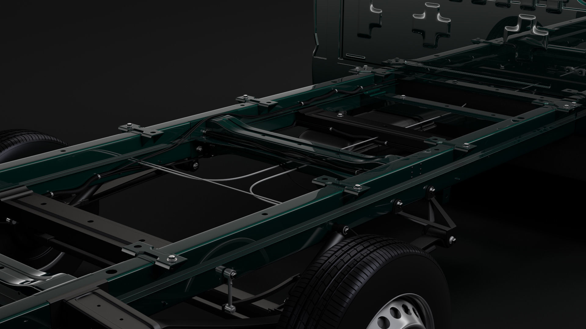 WV Crafter Chassis Single-Cab 2017 3D model_2