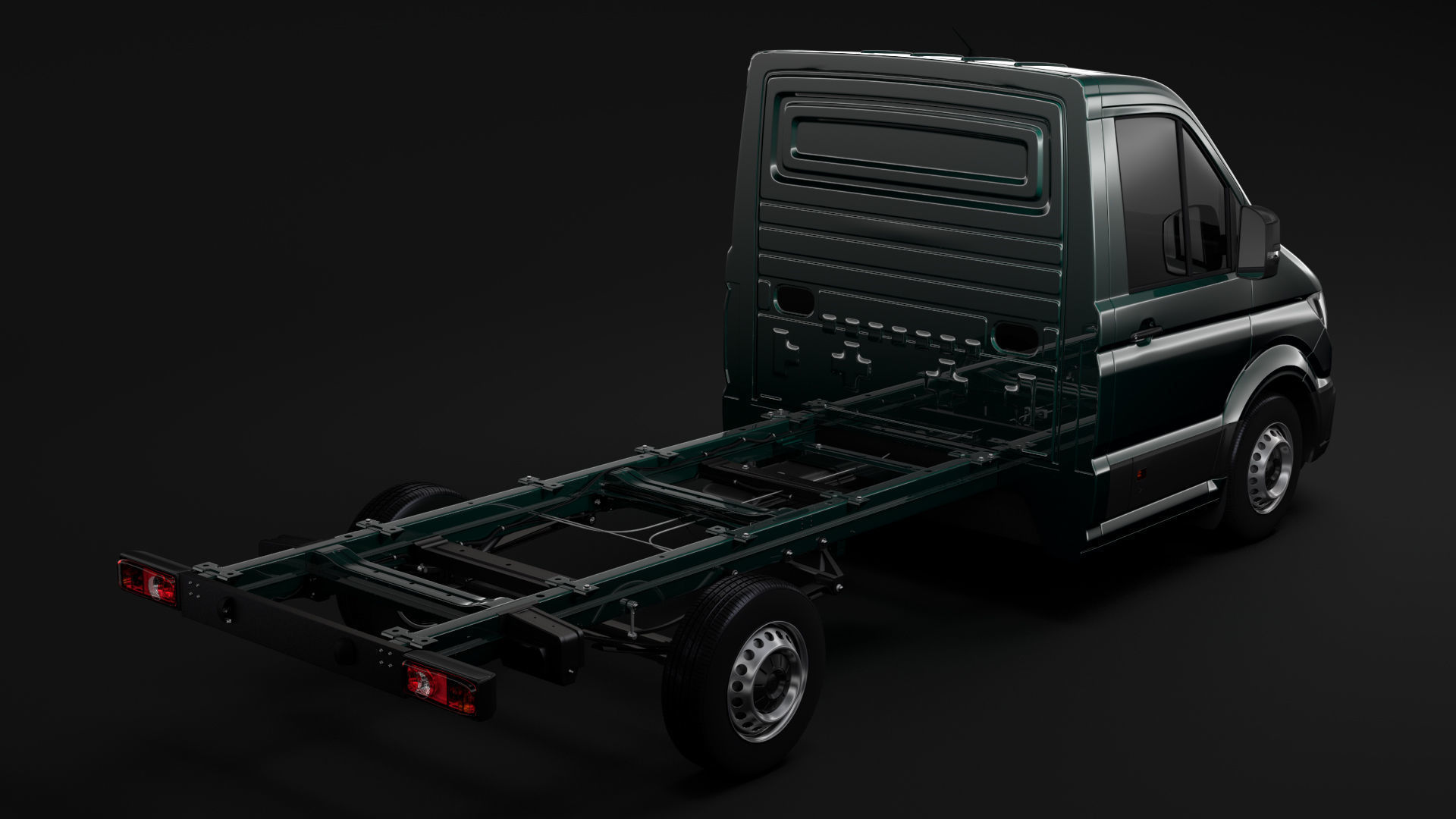 WV Crafter Chassis Single-Cab 2017 3D model_6