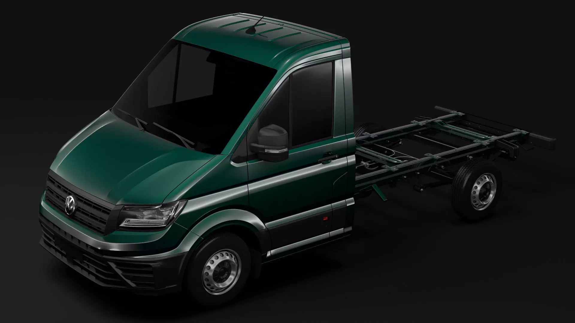 WV Crafter Chassis Single-Cab 2017 3D model_0