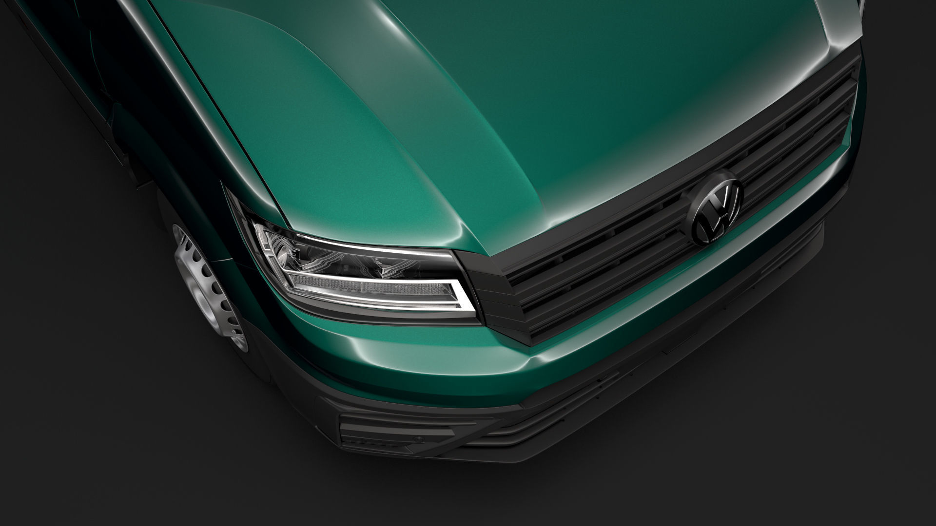 WV Crafter Chassis Single-Cab 2017 3D model_3