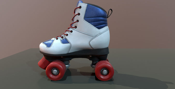 Roller Skate Low-poly 3D model