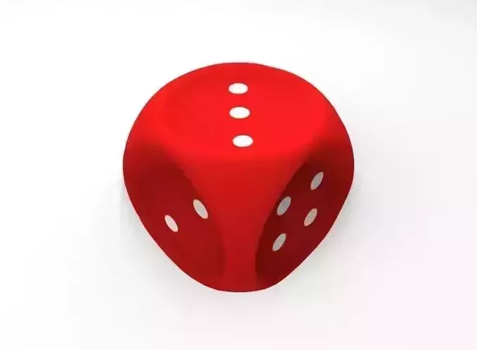Dice Toy Low-poly 3D model