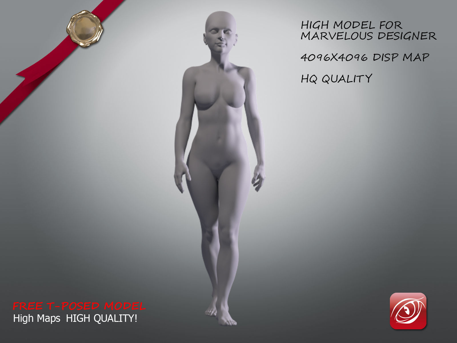 Woman A Testing model - Marvelous Designer Posed Pack Low-poly 3D model_18