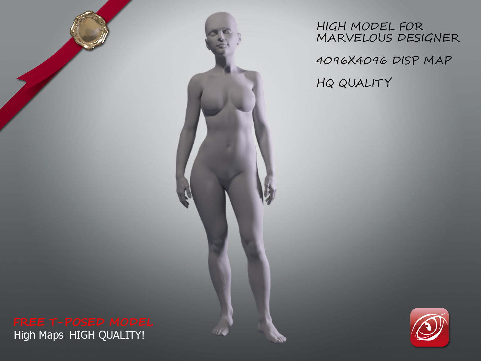 Woman A Testing model - Marvelous Designer Posed Pack Low-poly 3D model_12
