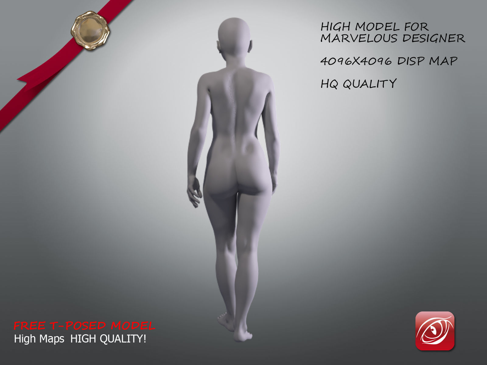 Woman A Testing model - Marvelous Designer Posed Pack Low-poly 3D model_20