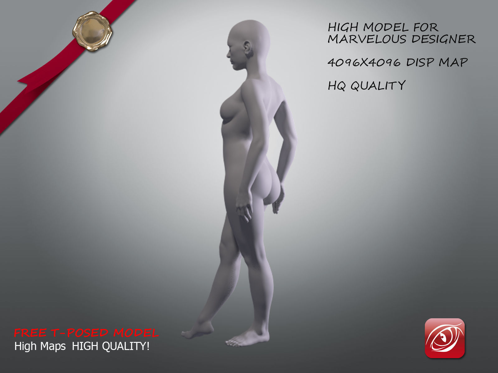 Woman A Testing model - Marvelous Designer Posed Pack Low-poly 3D model_16