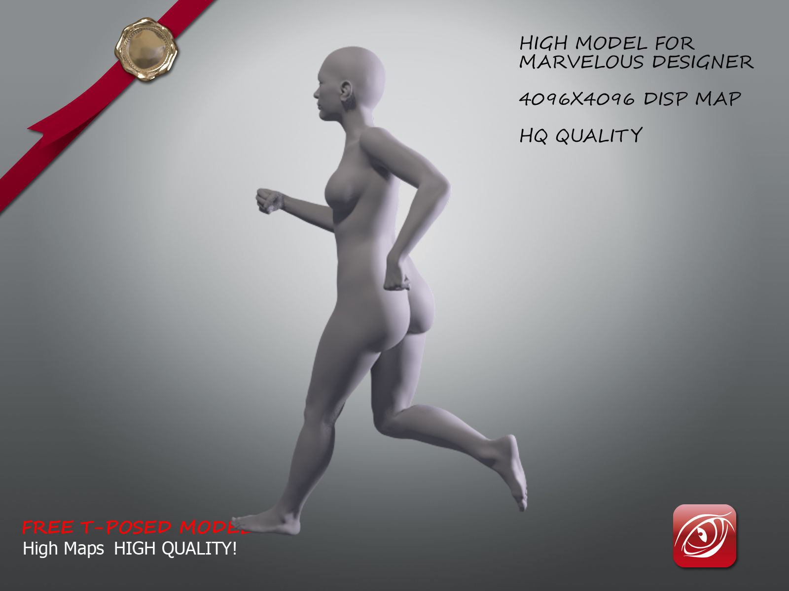 Woman A Testing model - Marvelous Designer Posed Pack Low-poly 3D model_10