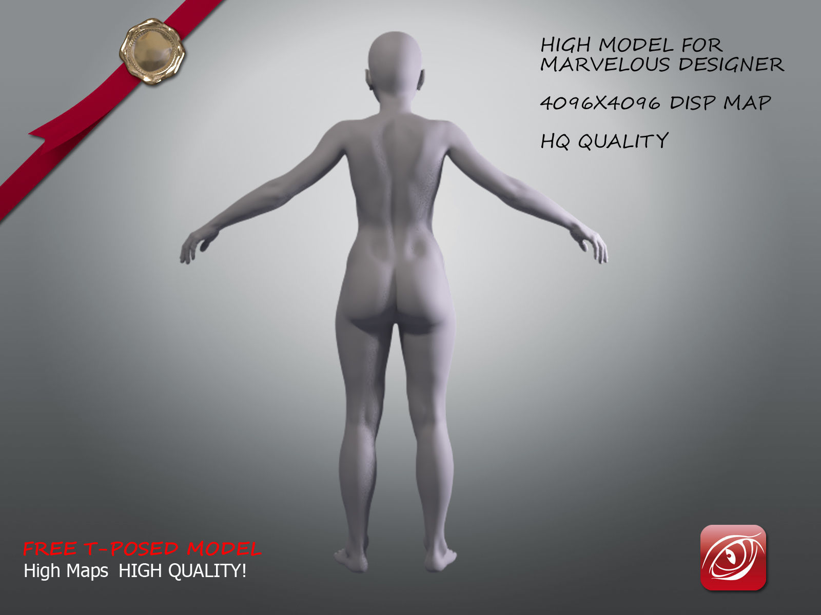 Woman A Testing model - Marvelous Designer Posed Pack Low-poly 3D model_4