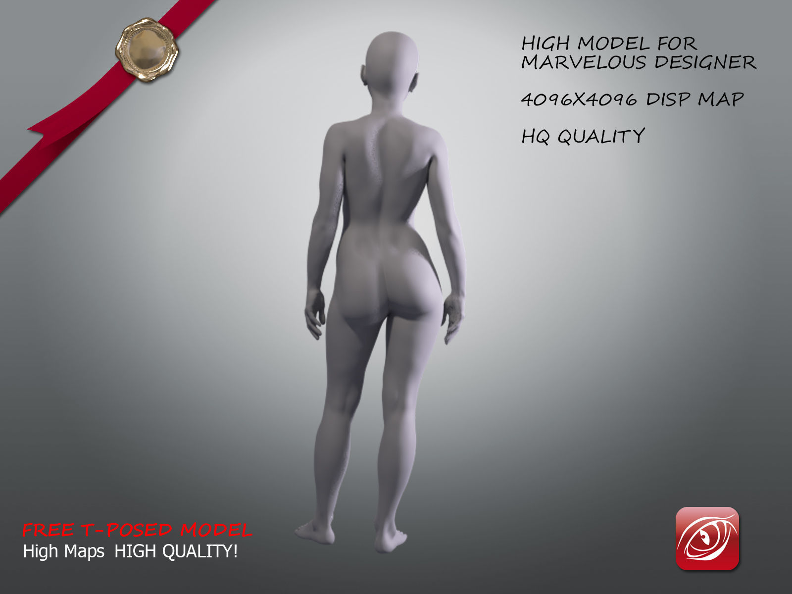Woman A Testing model - Marvelous Designer Posed Pack Low-poly 3D model_14