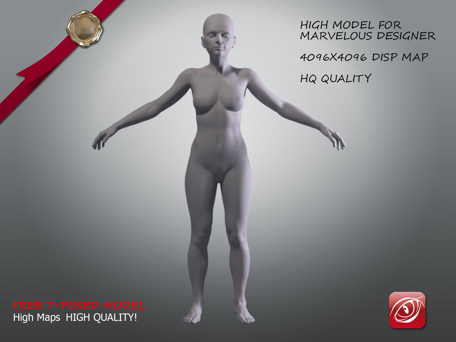 Woman A Testing model - Marvelous Designer Posed Pack Low-poly 3D model_3