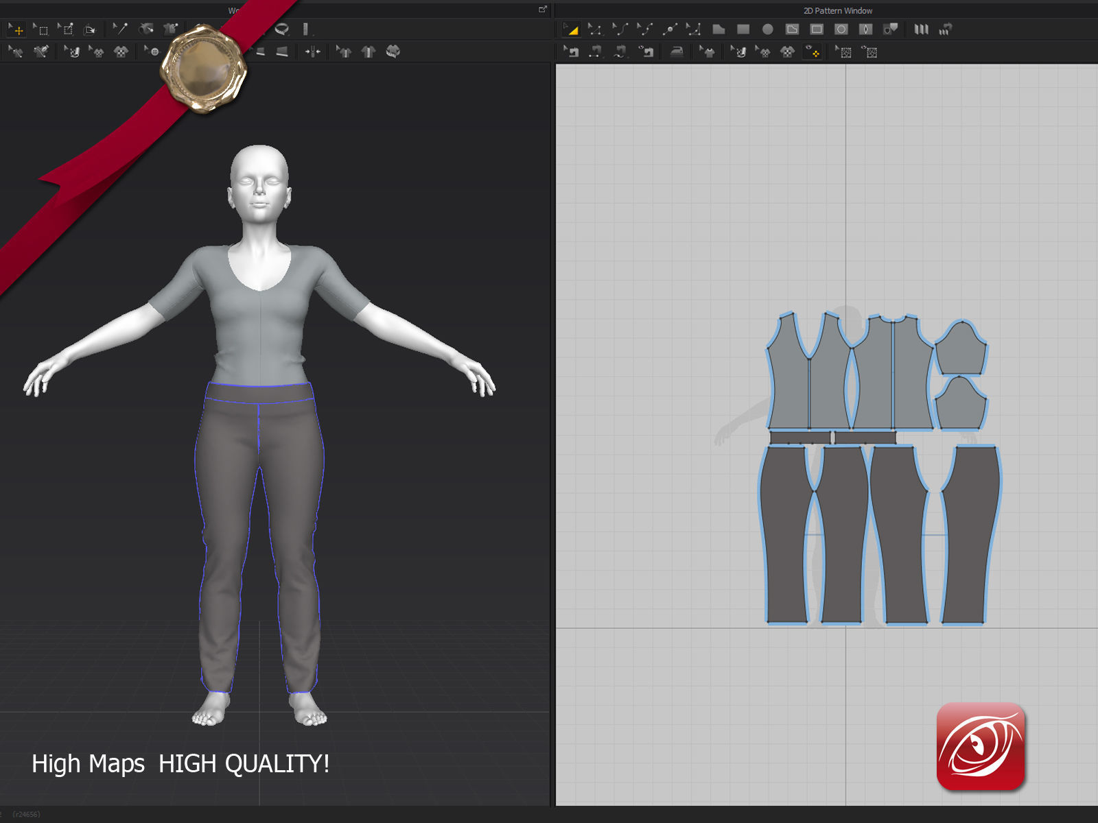 Woman A Testing model - Marvelous Designer Posed Pack Low-poly 3D model_8