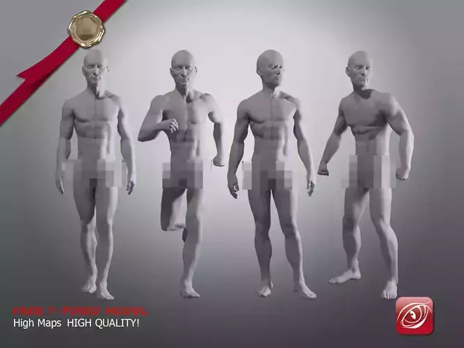 Man A Testing model - Marvelous Designer Posed Pack Low-poly 3D model