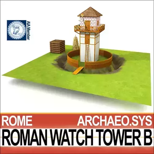 Roman Watch Tower B  3D model