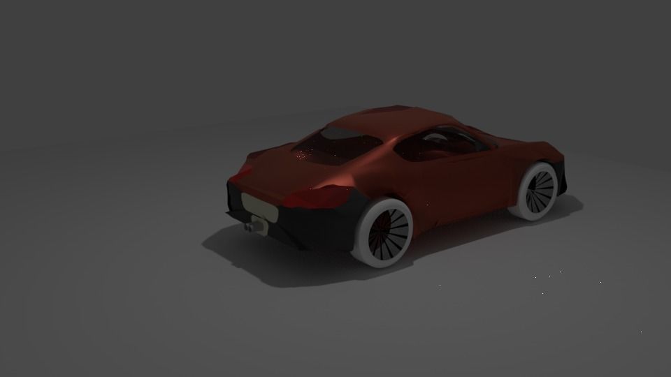 gaming car 3D model_0