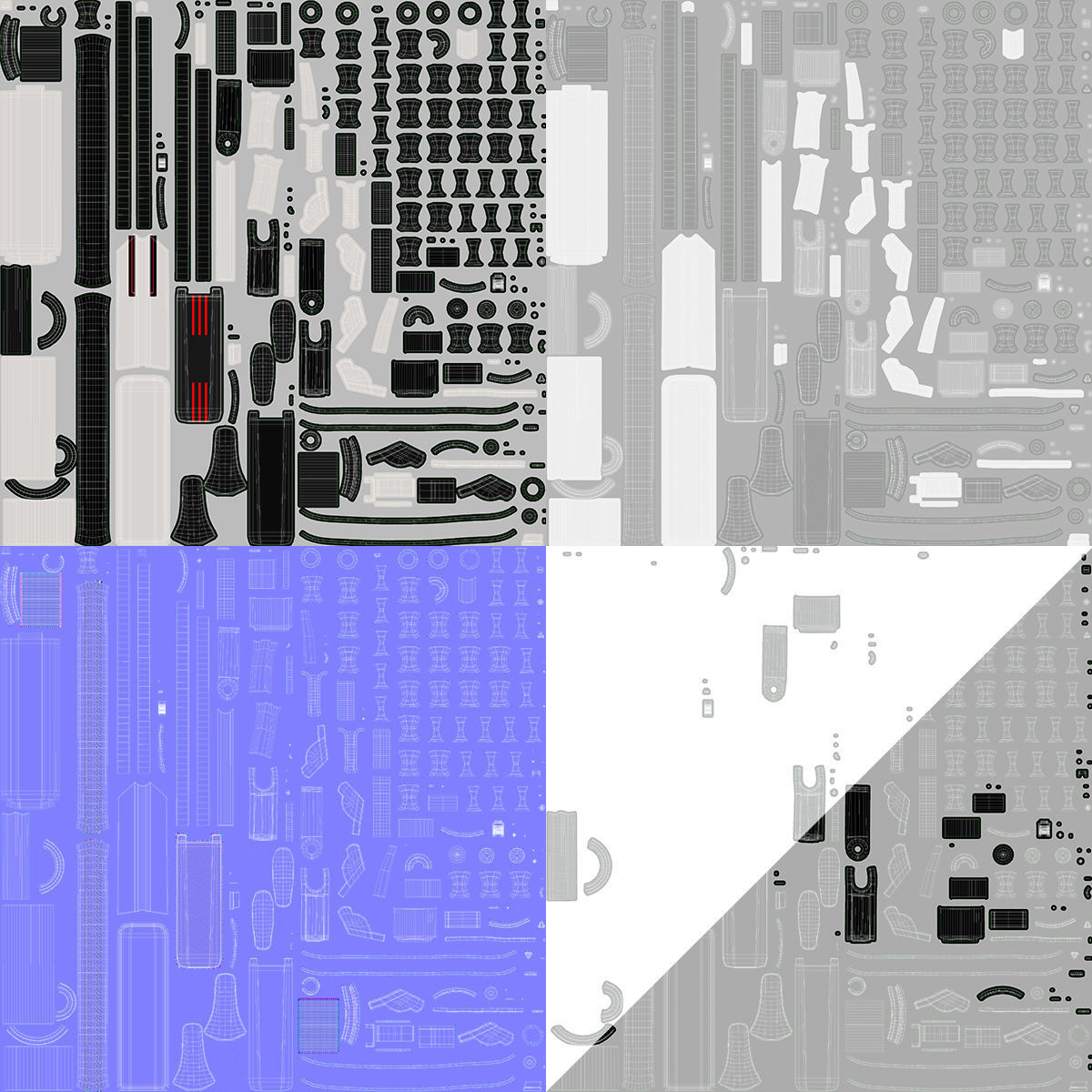 Kick Scooter 3D model_30