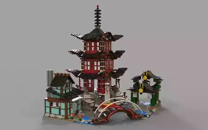 Lego chinese temple