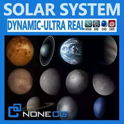 Pack - Hyperreal Solar System 3D model