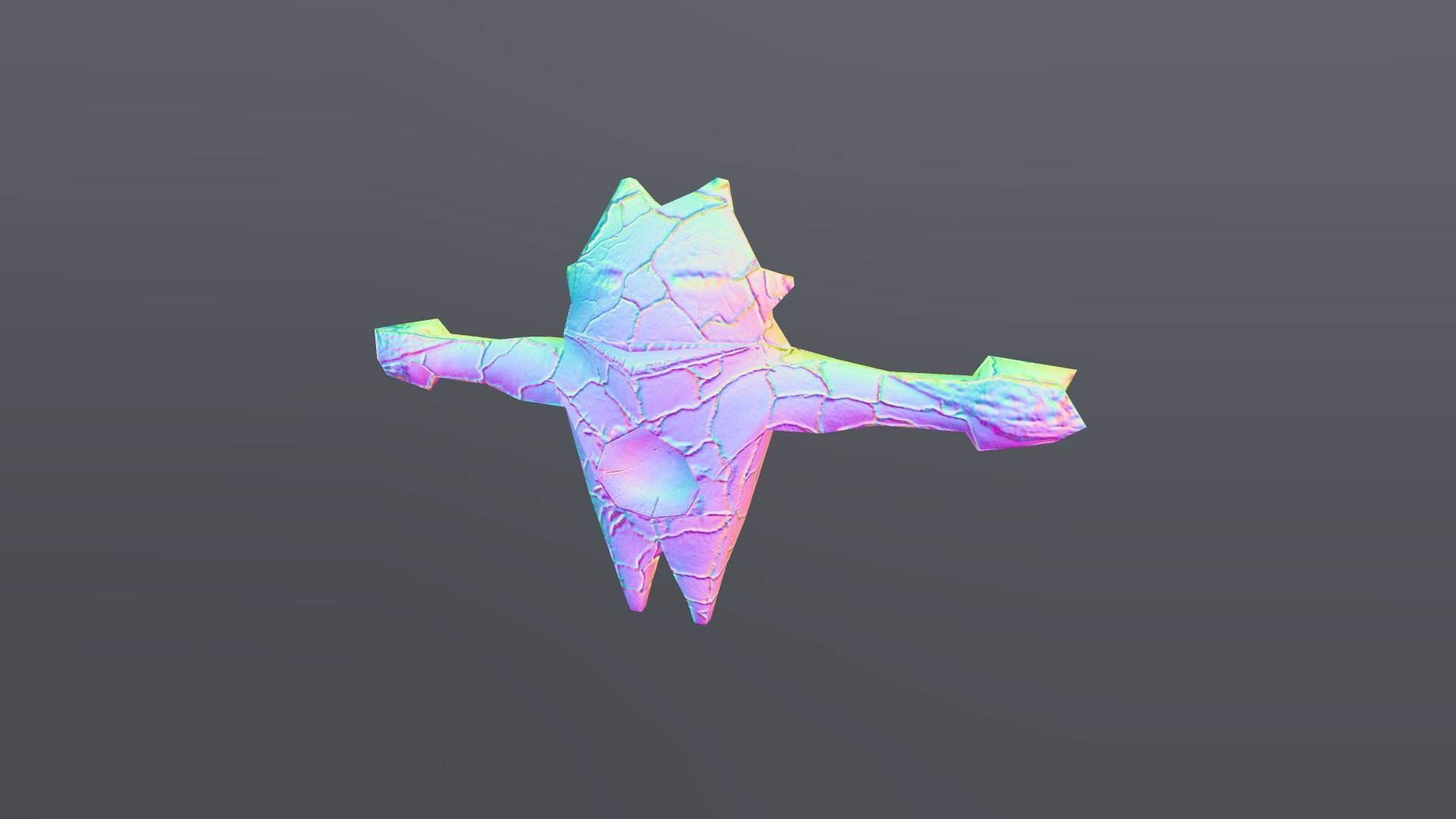 Sich LowPoly Character Low-poly 3D model_4