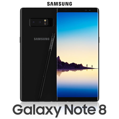 Samsung Galaxy Note 8 Midnight Black 3D model