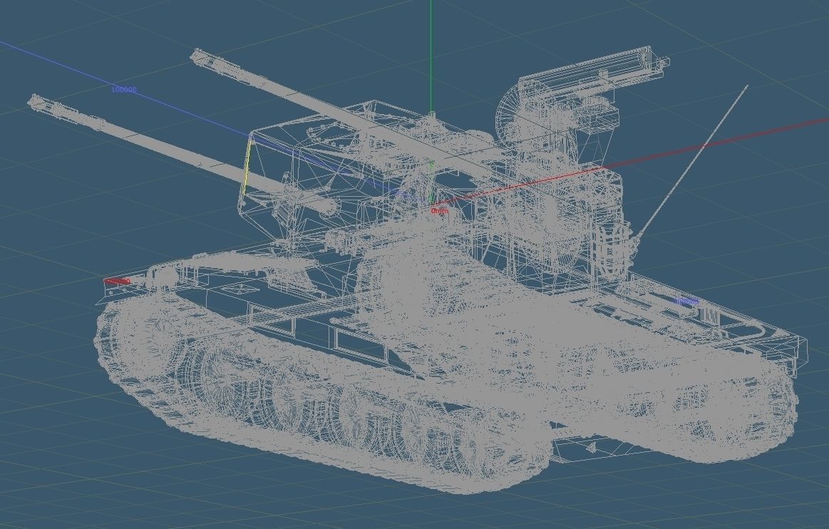 JGSDF Type 87 Self-Propelled Anti-Aircraft Gun 3D model_8