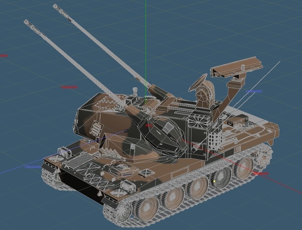 JGSDF Type 87 Self-Propelled Anti-Aircraft Gun 3D model_6