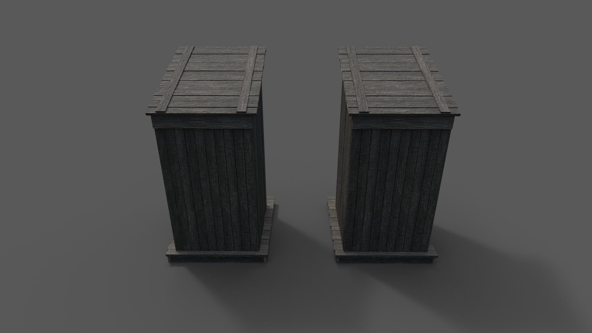 Outhouse Toilet PBR Low-poly 3D model_5