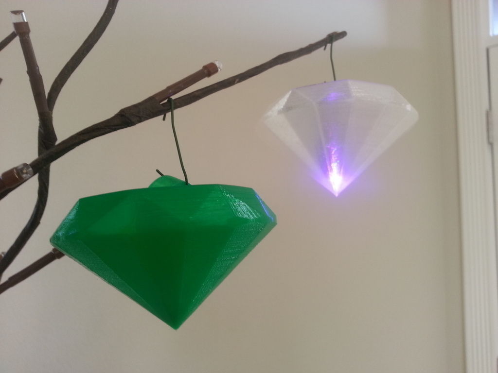 diamond ornament free 3d model 3d printable stl cgtrader com tesla christmas ornament