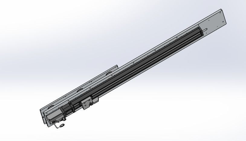 Ultra long stroke slide rail module-fine tuning 3D model_0