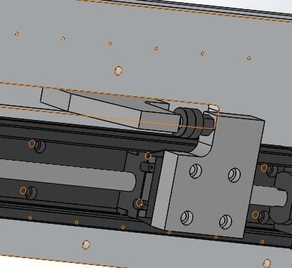 Ultra long stroke slide rail module-fine tuning 3D model_3