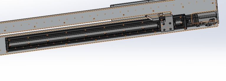 Ultra long stroke slide rail module-fine tuning 3D model_2