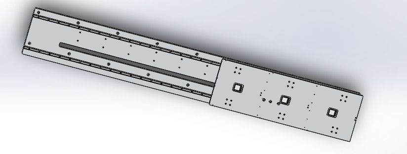 Ultra long stroke slide rail module-fine tuning 3D model_1