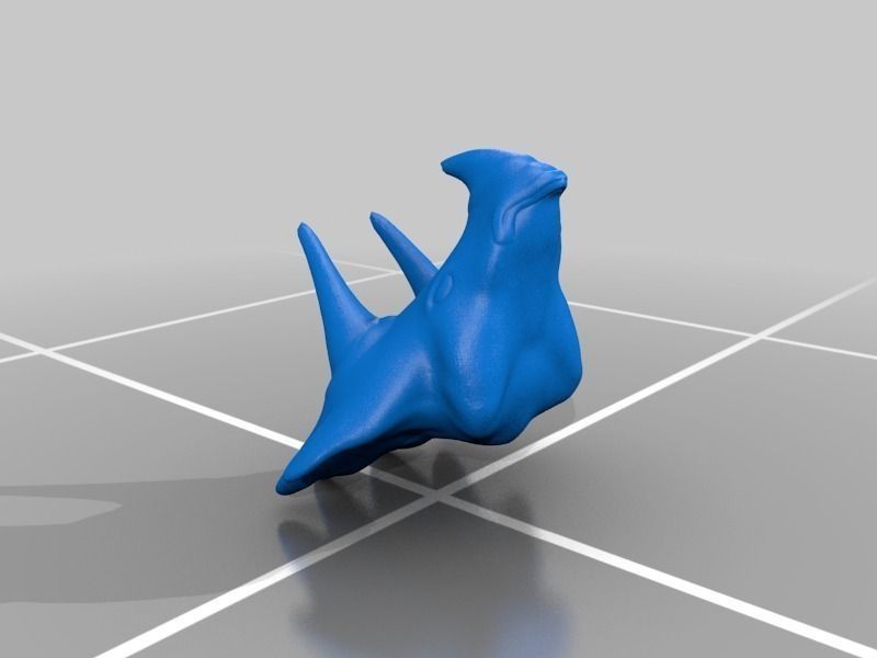Triceratops head Free 3D print model_2