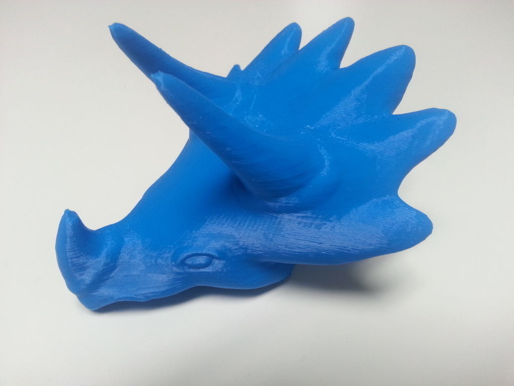 Triceratops head Free 3D print model_4