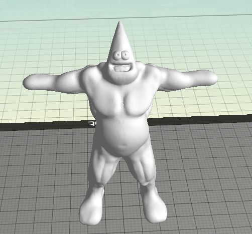 Body Builder Patrick Star Free 3D print model_4