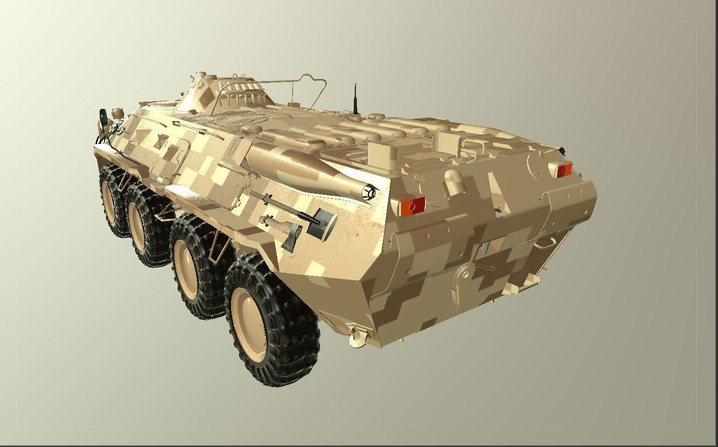 BTR-80 3D Model armored vehicle 3D model_1