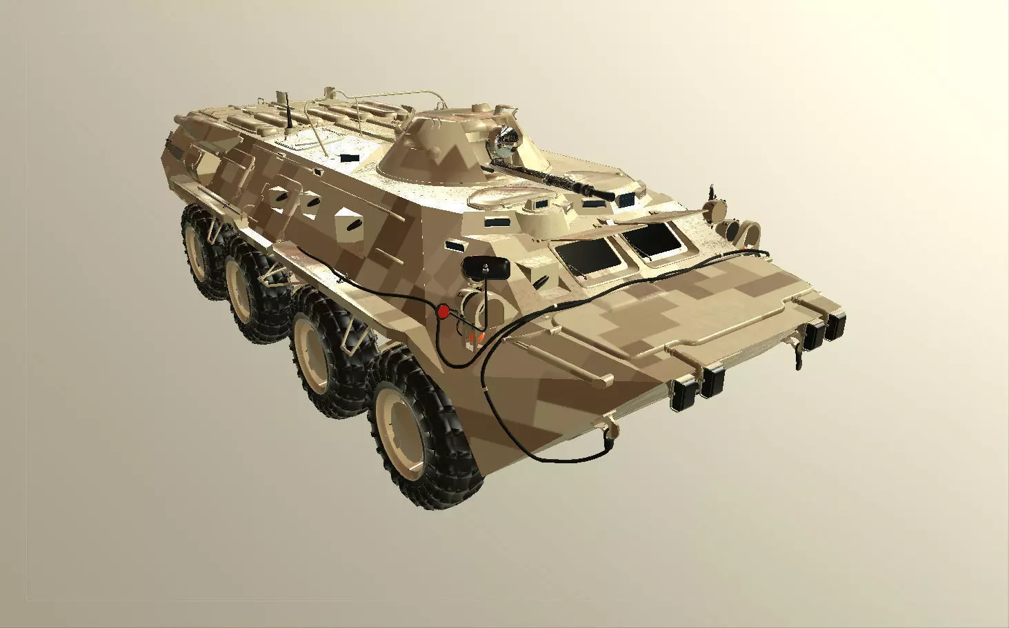 BTR-80 3D Model armored vehicle 3D model_0