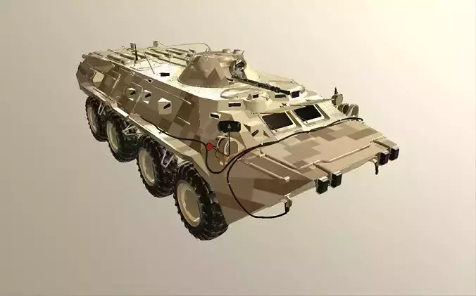BTR-80 3D Model armored vehicle 3D model