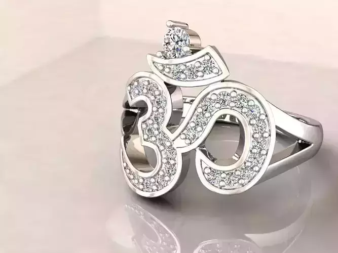 kengkod17v2 om sign ring with diamonds