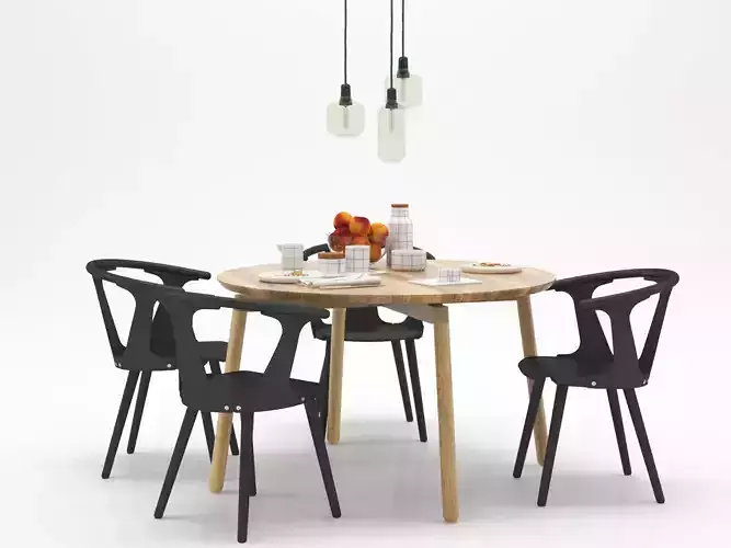Dining Set 153 3D model