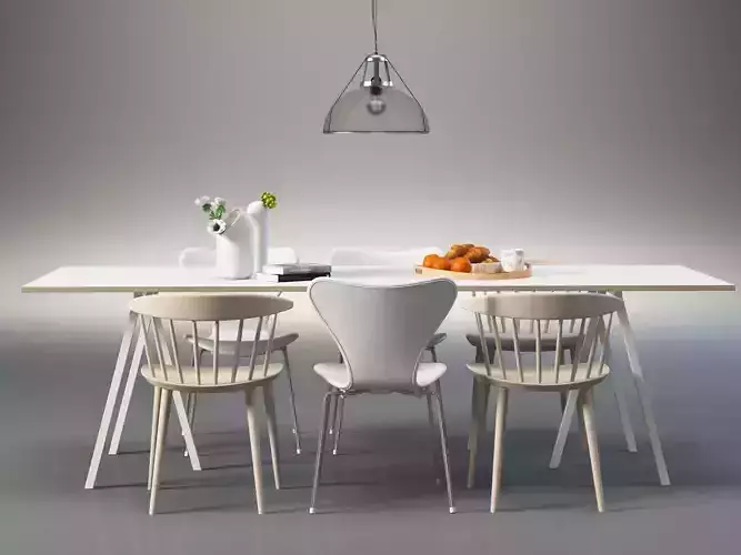 Dining Set 154 3D model