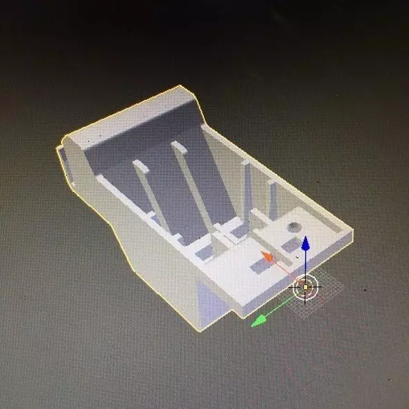 nissan x-trail 04-05 front bumper mount 3D print model